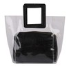 Angel Moon Women's Clear Tote Bag, Plastic Bag, PVC Large,