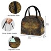 ZzWwR Ocean Starfish Seahorse Pattern Reusable Lunch Tote Bag with