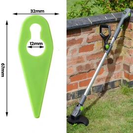 FIND A SPARE 40Pcs Plastic Blades Compatible with Gtech ST01 ST02 ST04 ST05 ST20 GT3.0 GT4.0 GT50 Grass Trimmer Strimmer (Pack of 40)