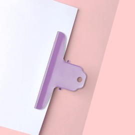 Aladeno Extra Large Bulldog Clips Metal Binders Clip Metal Material Strong Grip Large Size Office Folder Clip for Home School Office (Purple)