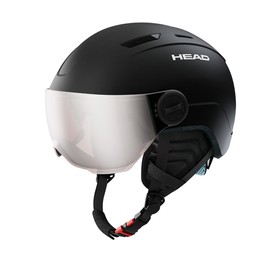 HEAD Boys MOJO Visor Ski and Snowboard Helmets Black XXS