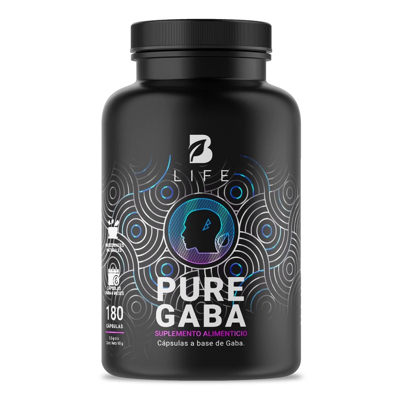B Life Gaba Puro con 180 Cápsulas Ácido Gamma Aminobutírico
