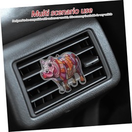 Cabilock Ambientador de Coche Forma de Hipopótamo, Accesorio Multifuncional para Rejilla de Aire, Decoración Elegante para Automóvil