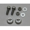 C.F.POSH License Plate Cap Bolts & Nuts Silver 200383