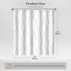 Punkray Grey Shadow Shower Curtain for Bathroom with Hooks, Shower