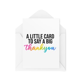 Tongue in Peach Thank You Cards - A Little Card to Say a Big Thankyou - Thank You Cards - Friends Cards - Cards for Boss - Unique Cards - CBH1811