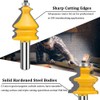 MAYLNE 1/2-Inch Shank Router Bit Set Architectural Molding 5 PCS,
