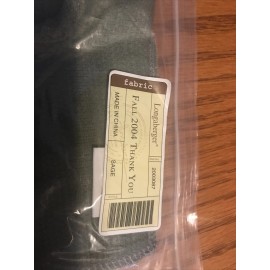 Longaberger Fall 2004 Thank You Basket Fabric Liner in Sage #2003087 NEW