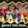 24 PcsHalloween Ring Toss Game Outdoor Carnival Party Games Include