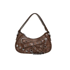 CORIOS Women's Handbag PU Leather Waterproof Shoulder Bag Medium Capacity Carry Bag Handbag Fashion Clutch Bag Elegant Handbag Tote Bag for Work Shopping Travel, coffee, 未古风格