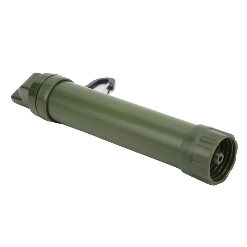 Outdoor Water Filter Straw Water Purifier with Compass Whistle Carabiner