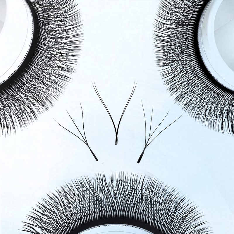 GEMERRY YY-Shaped Volume Eyelashes, Pre-Fanned 2D, 4D Eyelashes, Y Lashes,