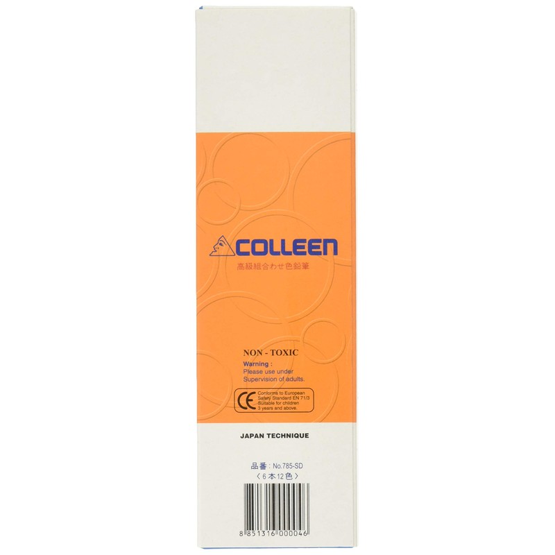Colleen Pencil 785 Round 6 Pencils 12 Colored Pencils in