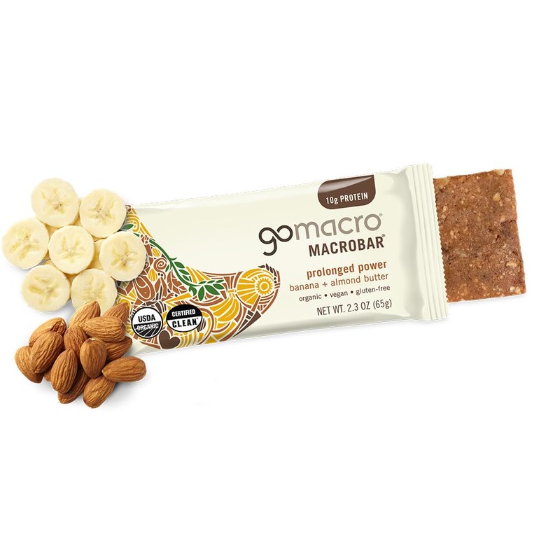 GoMacro MacroBar Organic Vegan Protein Bars - Banana + Almond