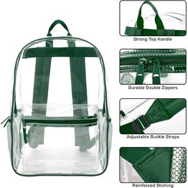 Trail maker Bulk Clear Backpacks Wholesale for School 24 Pack Clear Backpacks for Boys, Girls, School, Stadium, Travel