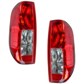 TRQ 2 Piece Driver & Passenger Side Tail Light Assembly Set Compatible with 2005-2014 Nissan Frontier 2009-2012 Suzuki Equator NI2800170 NI2801170