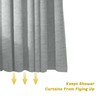 YISURE Extra Long Shower Curtain 96 Inch Linen Style, No