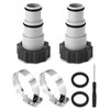 QWORK® 2 Sets Pool Adapter A, Pool Hose Adapter, Pool