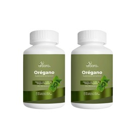 Árbora Cápsulas de Aceite de Orégano 70% carvacrol con coco MCT 2 pack