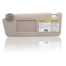 NHILES Left Driver Side Sun Visors Compatible with Toyota Tacoma 2005-2012 Without Light #74320-04181-B1 Beige