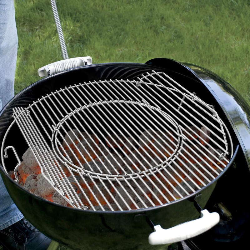 onlyfire Double-Side Hinged Cooking Grate, Gourmet BBQ System Replaced Grilling