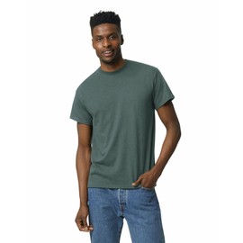 Gildan Unisex Adult Dryblend T-shirt, Style G8000, Multipack Shirt, Dark Heather (2-pack), Medium US