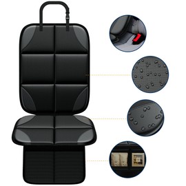 ZBDPOVT Car Seat Protector MHO+All 2 Pack Auto for Child Baby Car Seats - Large CarSeat Sit Savers Mat with Waterproof 600D Fabric & 2 Storage Pockets, Crash Test Approved