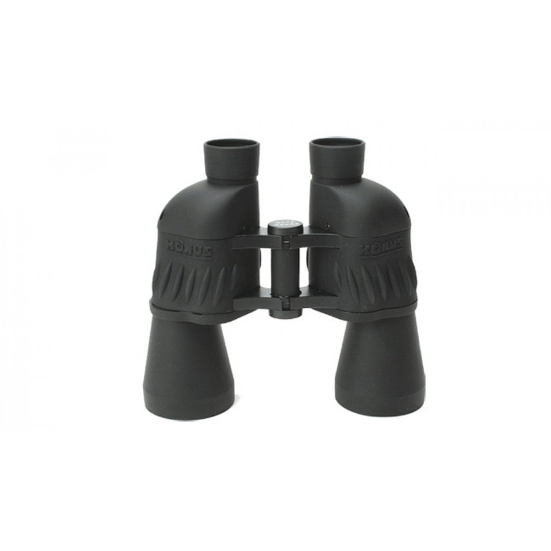 KONUS Sporty 10x50 Black Rubberised Binoculars with Ruby Optics, Constant