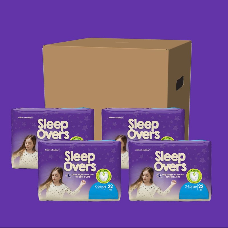 SleepOvers by Cuties, Bedwetting Underwear for Girls and Boys, X-Large