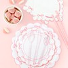 JarThenaAMCS 175Pcs Pink Bow Party Supplies Kit Scalloped Bowknot Tableware