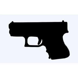 MIC (2) Glock 26 Flat Black Truck Decal gun car sticker 2nd don't tread on me