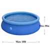Inflatable Top Ring Swimming Pools for Adults Outdoor Easy to