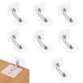 EsiFare Furniture Fall Prevention, Earthquake, Fall Prevention, No Drilling Required, Set of 6, L Shape, Maximum Movable Distance 2.2 inches (5.5 cm), Stopper, Seismic Stopper, Strong Type,