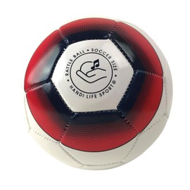Handi Life Sport | Rattle Ball, Size 4 | Strong Quality Audible Ball with 3 Large Sound Devices | Medino Soccer Size 4 | Therapy & Recreation | Adaptive Sports