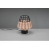 Reality Leuchten Borka R51261036 Table Lamp Metal Matte Black Rattan