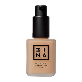 3INA The 3-In-1 Foundation 214 - Vegan Formula - Combination Of Primer, Concealer And Foundation - Medium Coverage - Natural Finish - Perfect For Covering Lines And Blemishes - Long Lasting - 1.01 Oz