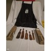 ADE 5PCS Wooden Spurtles Set, Non-Stick Natural teak Wood Spatulas