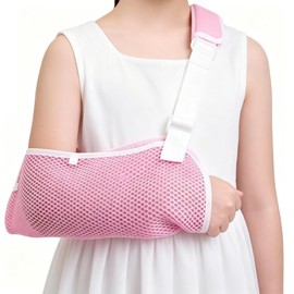 Breathable Kids Arm Sling, Adjustable Child Arm Sling for Wrist Elbow & Shoulder Support, Lightweight Arm Support Sling for Recovery (32 x 13 cm)
