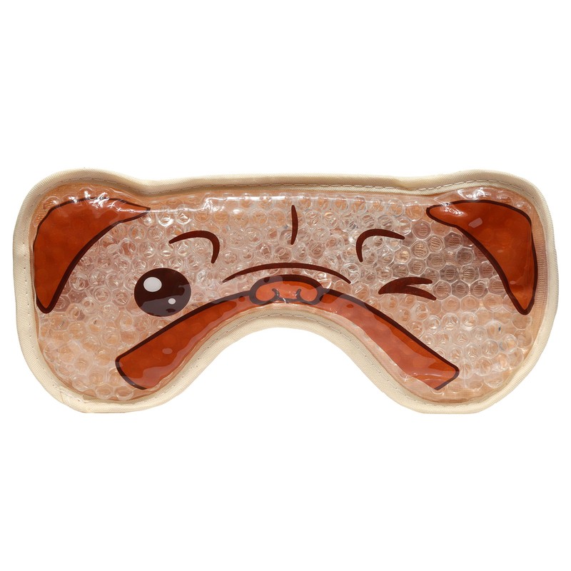 Cooling Gel Eye Mask with Plush Lined Back - Hot