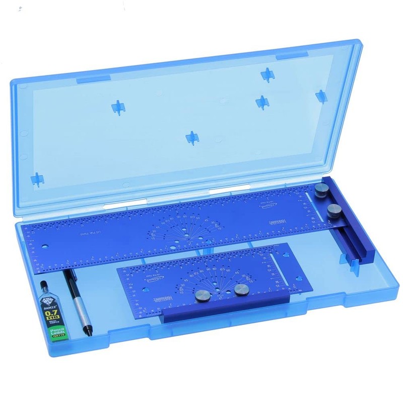 iGaging T-Marking Square Rule Bevel Gauge Center Finder Set EZ