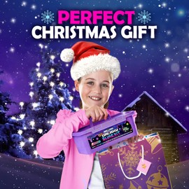 Original Stationery Mini Galaxy Slime Kit, Galactic Slime Set with Glow In The Dark Slime Glue and Galactic Glitter, Amazing Gift Ideas for Girls