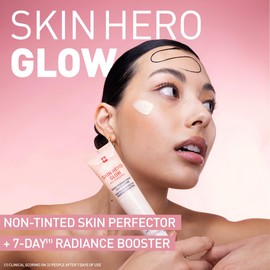 Erborian - Skin Hero Glow - Non-Tinted Skin Perfector + 7-Day Radiance Booster - Glass Skin Effect - Lightweight Texture - Korean Skincare - 40 ml