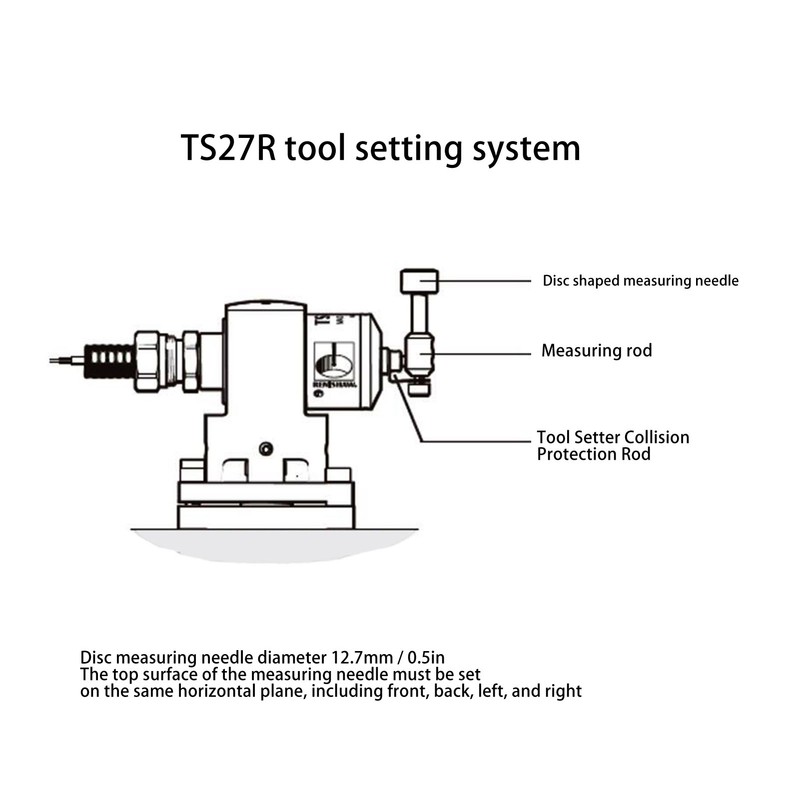 Tool Setter Collision Protection Rod Alloy Steel M4 Tool Setting