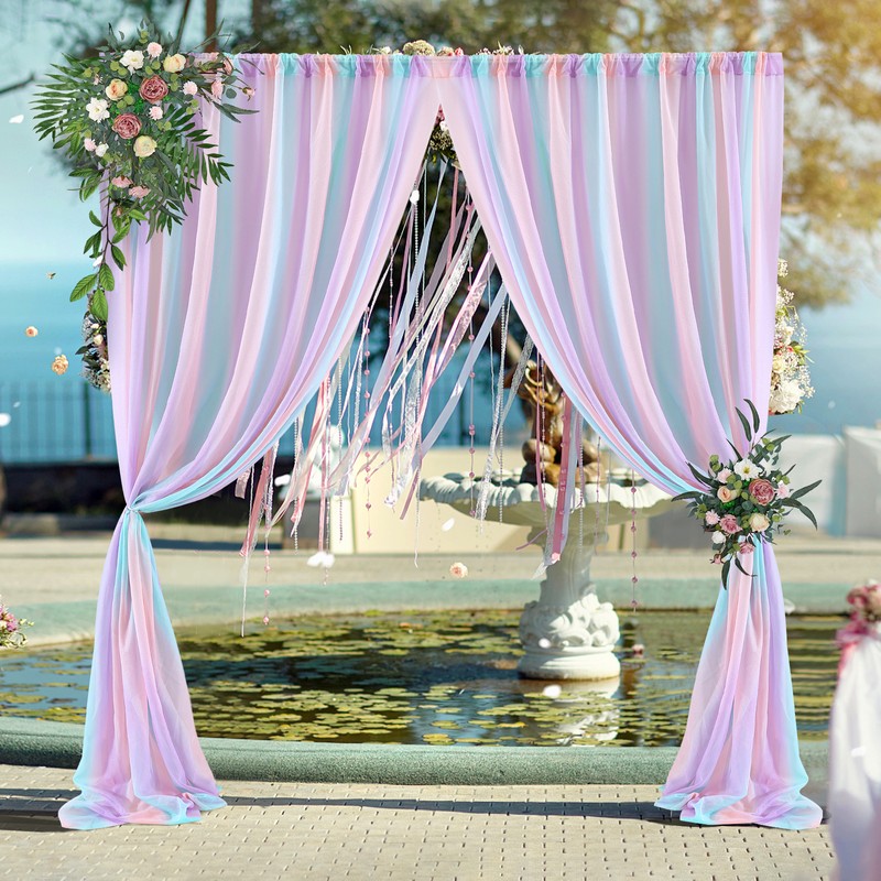 Wedding Arch Draping Fabric Background Decorative Wedding Curtain Wedding Party