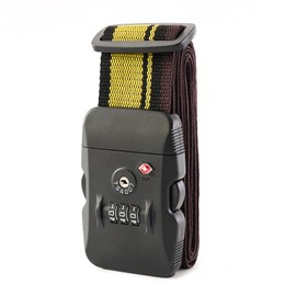 MiyabiLife Suitcase Belt with TSA Lock, Carrying Case, Belt, Cargo Collapse Prevention Band, For Travel, Business Trips, 3-Digit Dial, Luggage Fastening Belt, Adjustable Length, Lightweight,