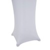 Mendler HWC-J30 High Table Cover Stretch Diameter 60 cm White