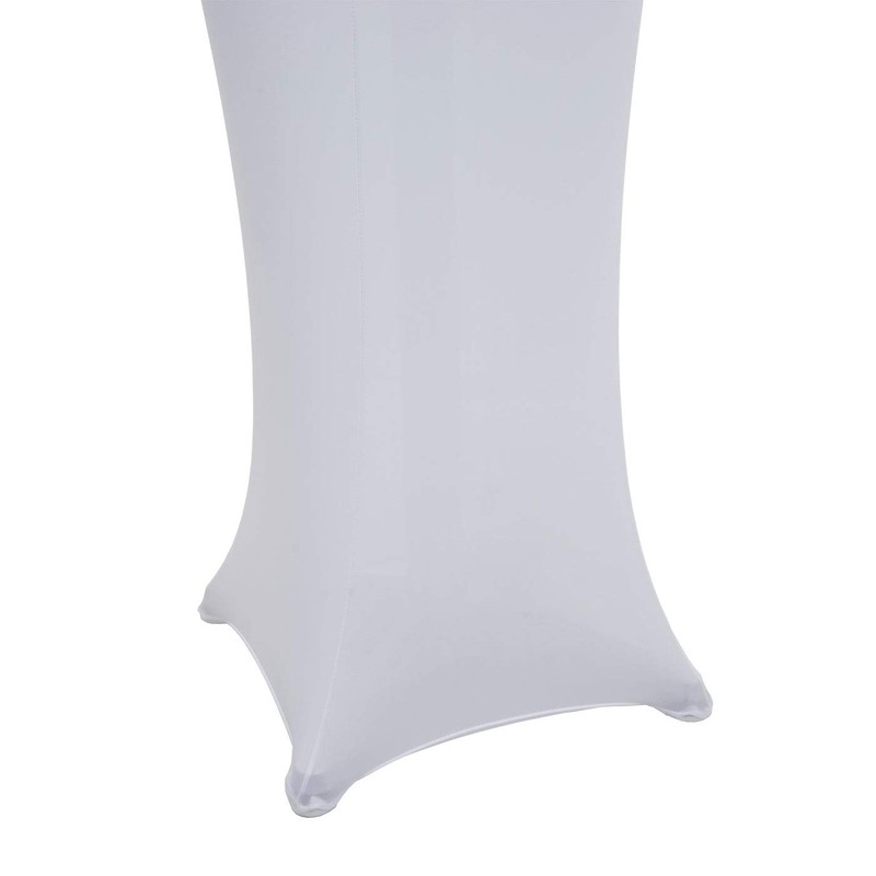 Mendler HWC-J30 High Table Cover Stretch Diameter 60 cm White