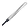 sourcing map Square Nose End Mill, 2mm Tip Dia Solid
