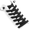 WEGOODZF No Tie Elastic Shoelaces: 8mm Wide 120cm Long Black