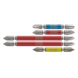 Vessel GS5P-02 40 V Compatible Rigid Bit 5-Piece Set, Double Ended + 1/+2/+3 x 65, +2 x 110 (2 Pieces)